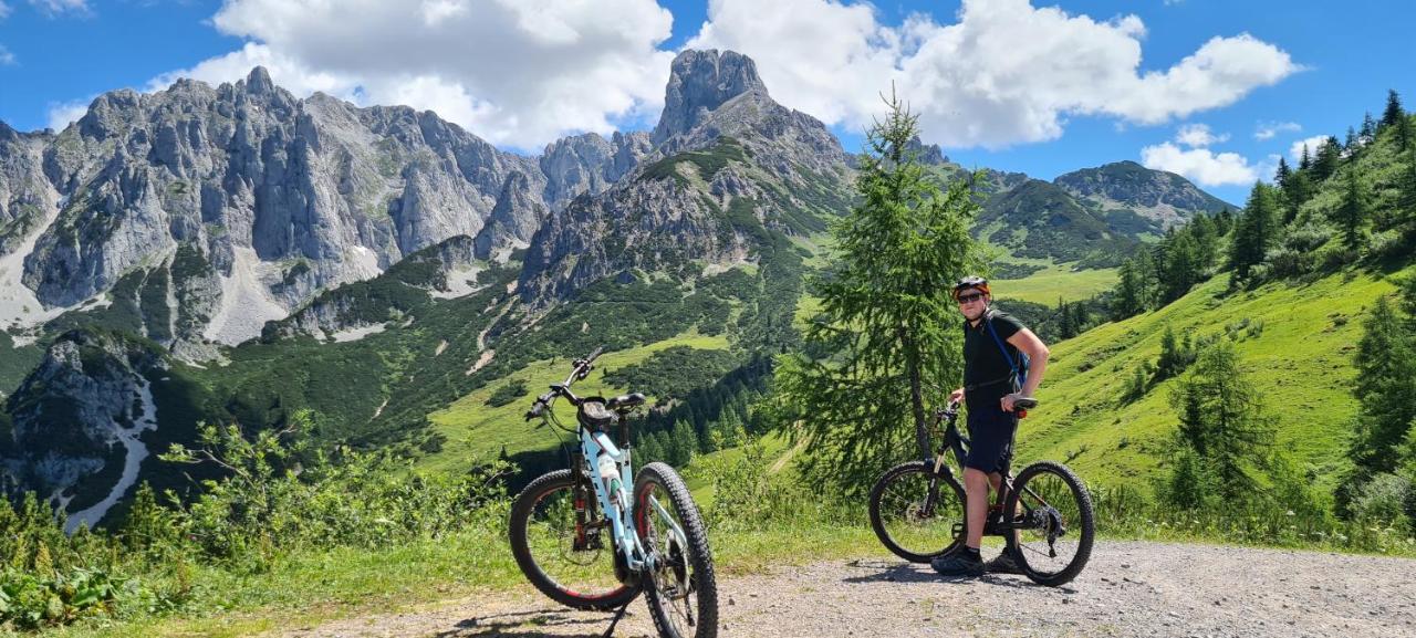 アンベルク・イム・ランマータールAlpenhaus Donnerkogelアパートメント エクステリア 写真